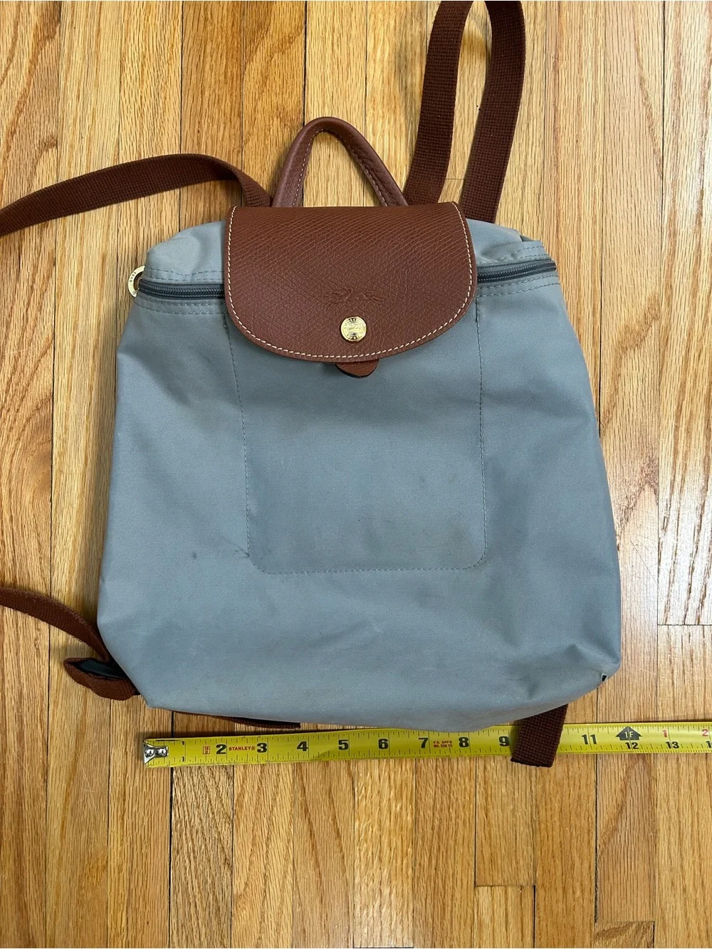 Longchamp Le Pliage Backpack Grey